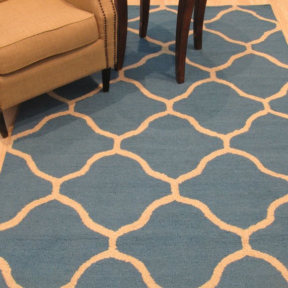 Moroccan Oasis Hand-Tufted Wool Rug - Picture 4 of 4